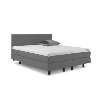 Auping Boxspring Vlak + Deluxe Topper, Grijs