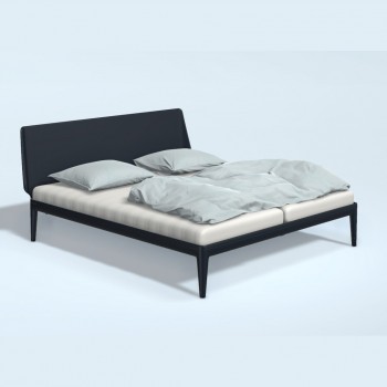 Auping Bed Essential met Achterwand, Night Blue